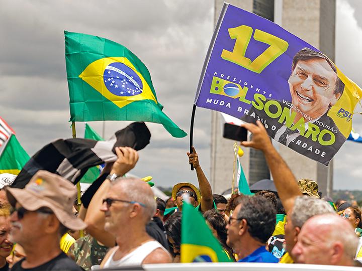 Supporters rally for Brazil's newly elected President Jair Bolsonaro