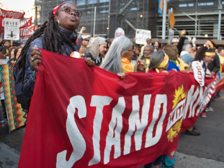 Protesters take to the streets against capitalist climate change in San Francisco