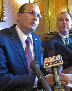 Wisconsin State Rep. Jesse Kremer (left)