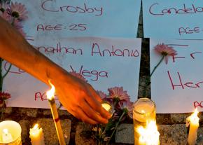 A candlelight vigil in honor of the victims held in Washington, D.C.