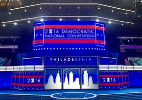 The Democratic convention site in Philadelphia