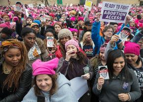 Women from all over the country converge on Washington to stand against sexism