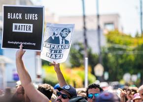 Demonstrators hit the streets of Berkeley to protest the far right