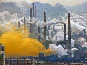 A steel mill in China's Liaoning province
