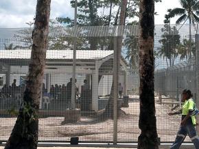 A refugee detention center on Manus Island in Papua New Guinea