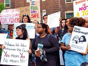 Students at Brooklyn College rally against a sexist professor