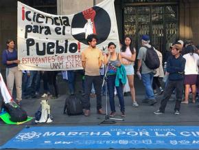 Meeting after the March for Science in Mexico City in 2018