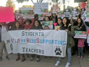 On the picket line for the teachers’ strike at Accelerated Schools