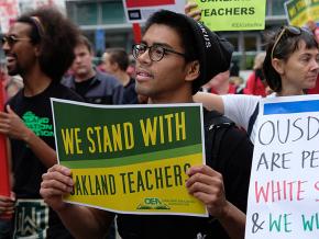 Solidarity with the striking teachers in Oakland, California
